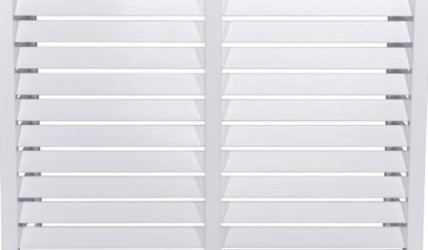 Floli Kunststof Airco Cover - Buitenunit Omkasting "Houtlook" Wit RAL 9010 afbeelding