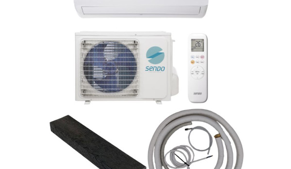 Sendo ARIS split unit airco 2,5 kW met complete installatieset - 3 meter leiding + 2 opstellingsbalken 60 cm