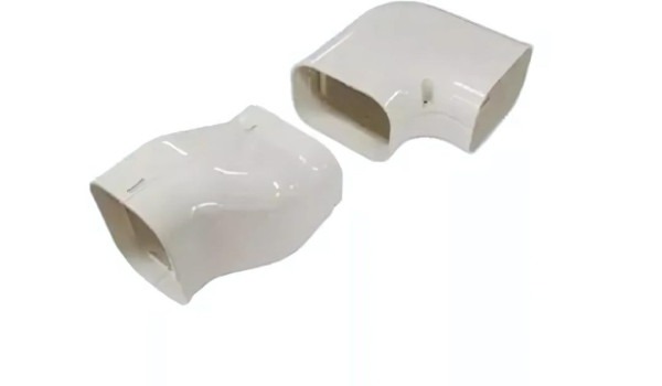 Inaba Denko SNB-100-W gedraaide bocht 90 °C Wit Links