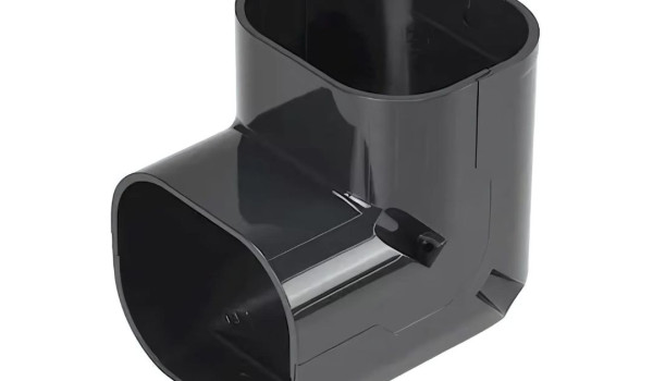 Inaba Denko SC-77-A lange stijgende bocht 90 °C Antraciet