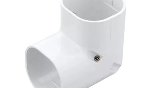 Inaba Denko SC-100-W lange stijgende bocht 90 °C wit