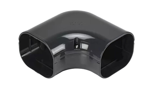 Inaba Denko SK-77-A lange vlakke bocht 90 °C Antraciet