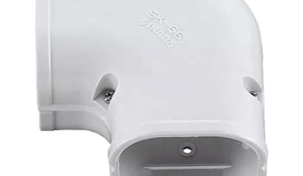 Inaba Denko SK-77-W lange vlakke bocht 90 °C Wit