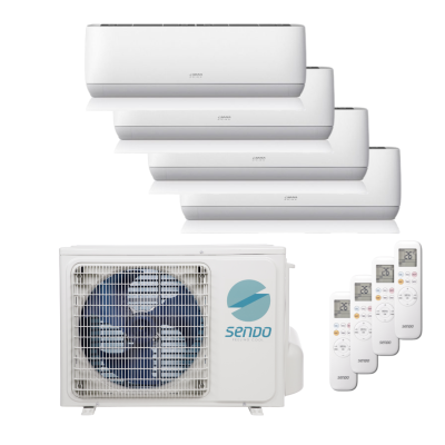 Sendo AEOLOS airco Multi-split set 2 x 2.5 kW + 2 x 3.5 kW