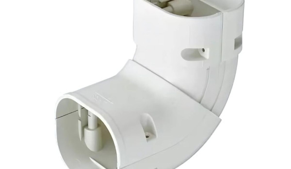 Inaba Denko SCS-77-W verstelbare stijgende bocht 45-90 °C Wit