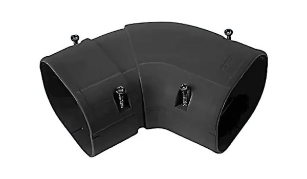 Inaba Denko SKS-77-K verstelbare vlakke bocht 45-90 °C Zwart